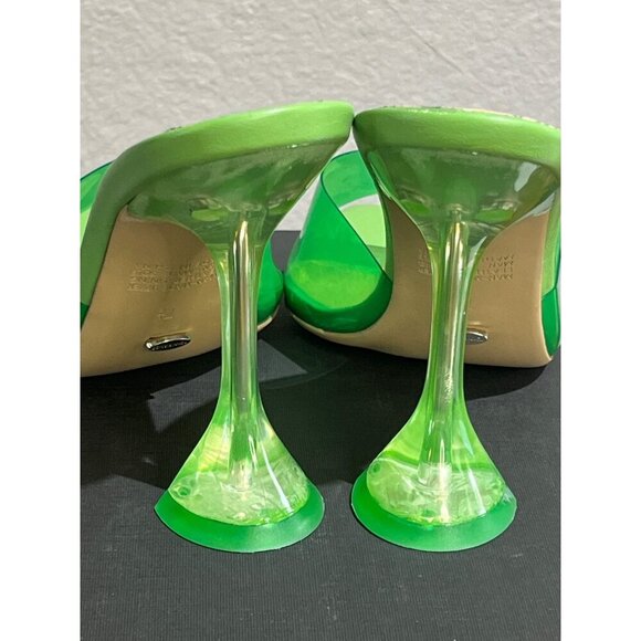 Tony Bianco Serri Sandal in Vinylite & Lime Nappa 9 New Womens High Heels - Picture 9 of 16
